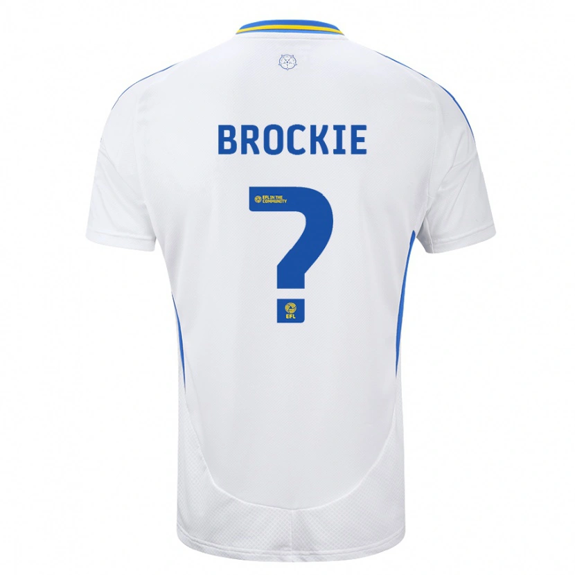 Danxen Kinder Devon Brockie #0 Weiß Blau Heimtrikot Trikot 2024/25 T-Shirt Schweiz