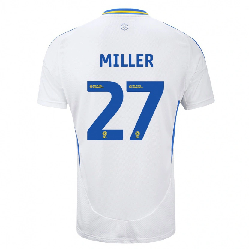 Danxen Kinder Amari Miller #27 Weiß Blau Heimtrikot Trikot 2024/25 T-Shirt Schweiz