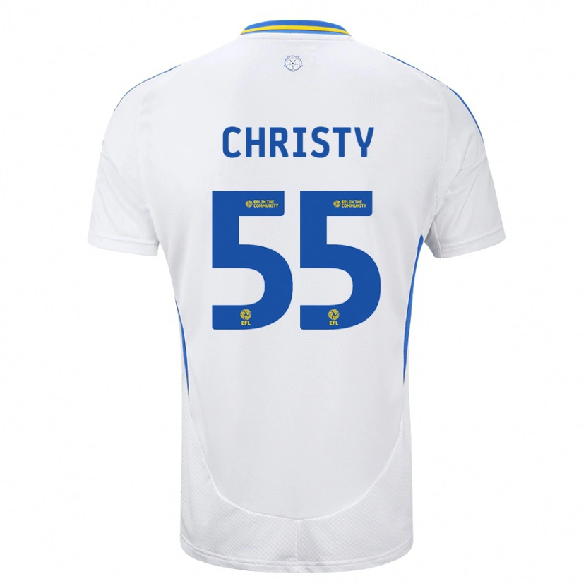 Danxen Kinder Harry Christy #55 Weiß Blau Heimtrikot Trikot 2024/25 T-Shirt Schweiz