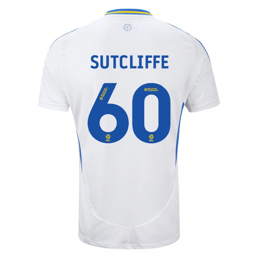 Danxen Kinder Harvey Sutcliffe #60 Weiß Blau Heimtrikot Trikot 2024/25 T-Shirt Schweiz