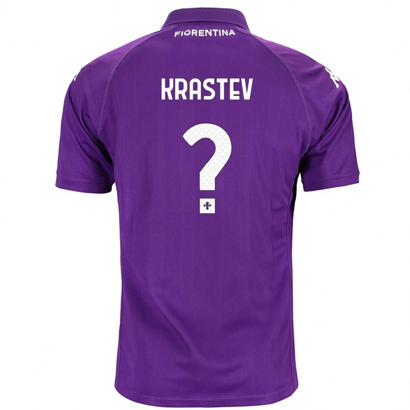 Danxen Kinder Dimo Krastev #0 Violett Heimtrikot Trikot 2024/25 T-Shirt Schweiz