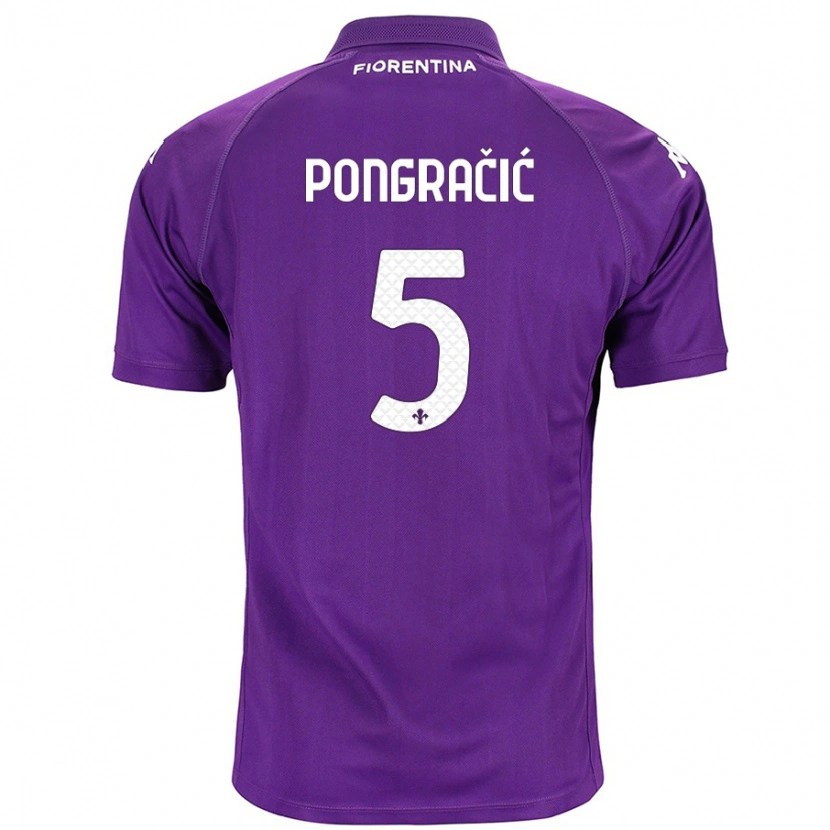 Danxen Kinder Marin Pongračić #5 Violett Heimtrikot Trikot 2024/25 T-Shirt Schweiz