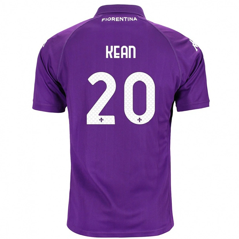 Danxen Kinder Moise Kean #20 Violett Heimtrikot Trikot 2024/25 T-Shirt Schweiz