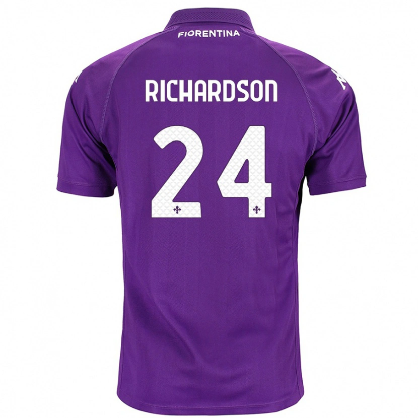 Danxen Kinder Amir Richardson #24 Violett Heimtrikot Trikot 2024/25 T-Shirt Schweiz