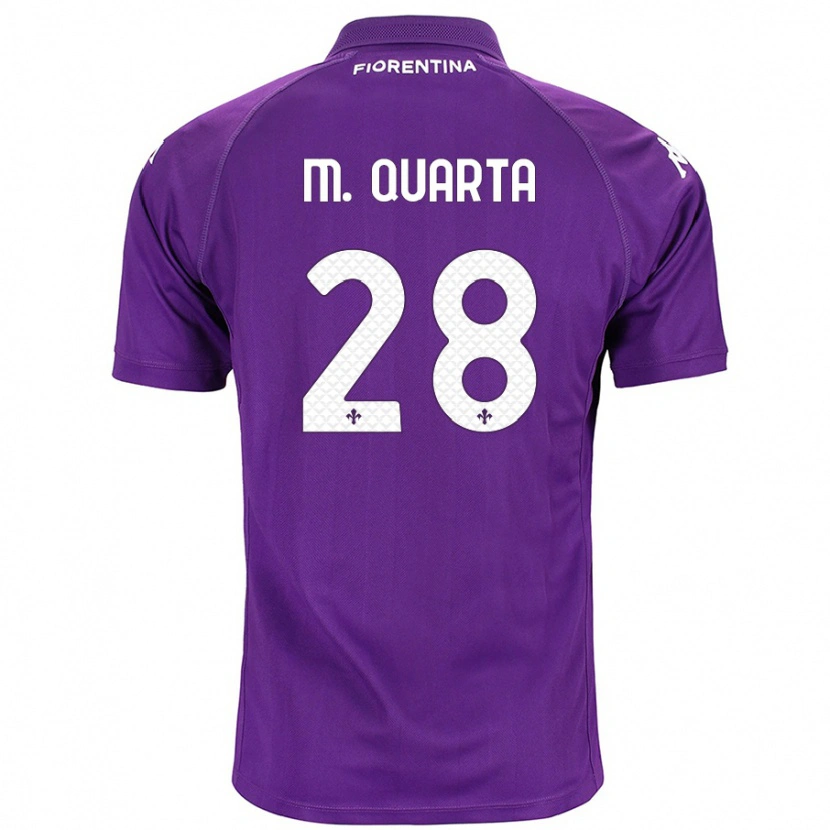 Danxen Kinder Lucas Martínez Quarta #28 Violett Heimtrikot Trikot 2024/25 T-Shirt Schweiz