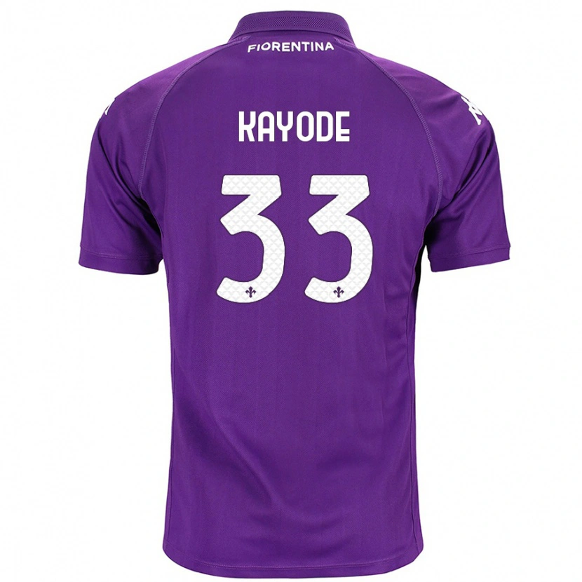 Danxen Kinder Michael Kayode #33 Violett Heimtrikot Trikot 2024/25 T-Shirt Schweiz