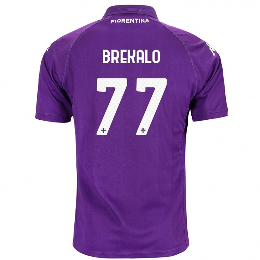 Danxen Kinder Josip Brekalo #77 Violett Heimtrikot Trikot 2024/25 T-Shirt Schweiz