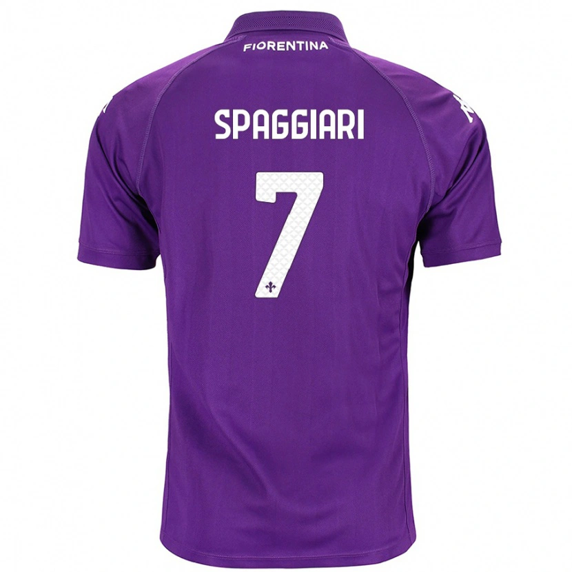 Danxen Kinder Riccardo Spaggiari #7 Violett Heimtrikot Trikot 2024/25 T-Shirt Schweiz