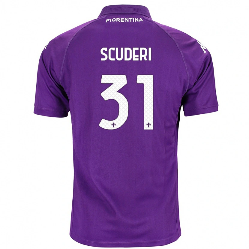 Danxen Kinder Giulio Scuderi #31 Violett Heimtrikot Trikot 2024/25 T-Shirt Schweiz