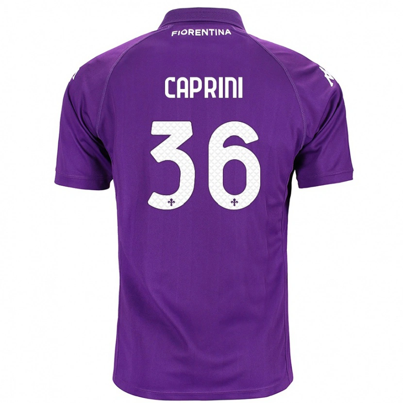 Danxen Kinder Maat Daniel Caprini #36 Violett Heimtrikot Trikot 2024/25 T-Shirt Schweiz