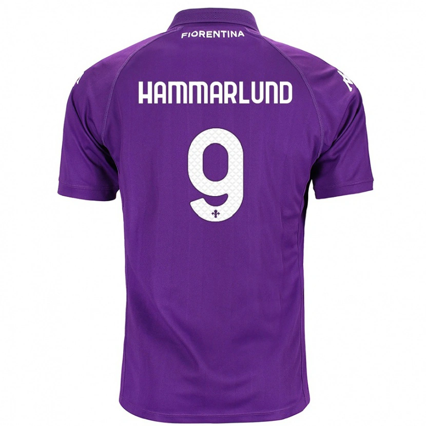 Danxen Kinder Pauline Hammarlund #9 Violett Heimtrikot Trikot 2024/25 T-Shirt Schweiz