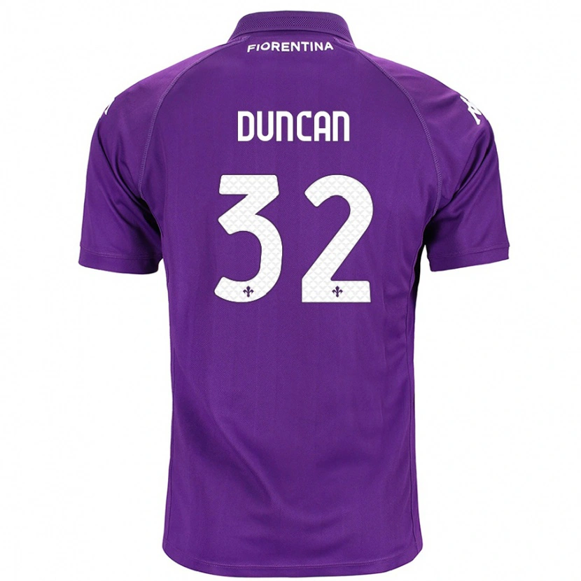 Danxen Kinder Alfred Duncan #32 Violett Heimtrikot Trikot 2024/25 T-Shirt Schweiz