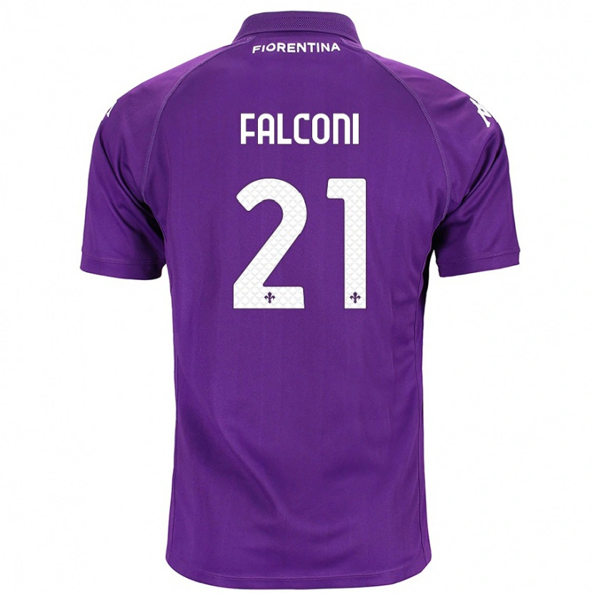 Danxen Kinder Niccolò Falconi #21 Violett Heimtrikot Trikot 2024/25 T-Shirt Schweiz