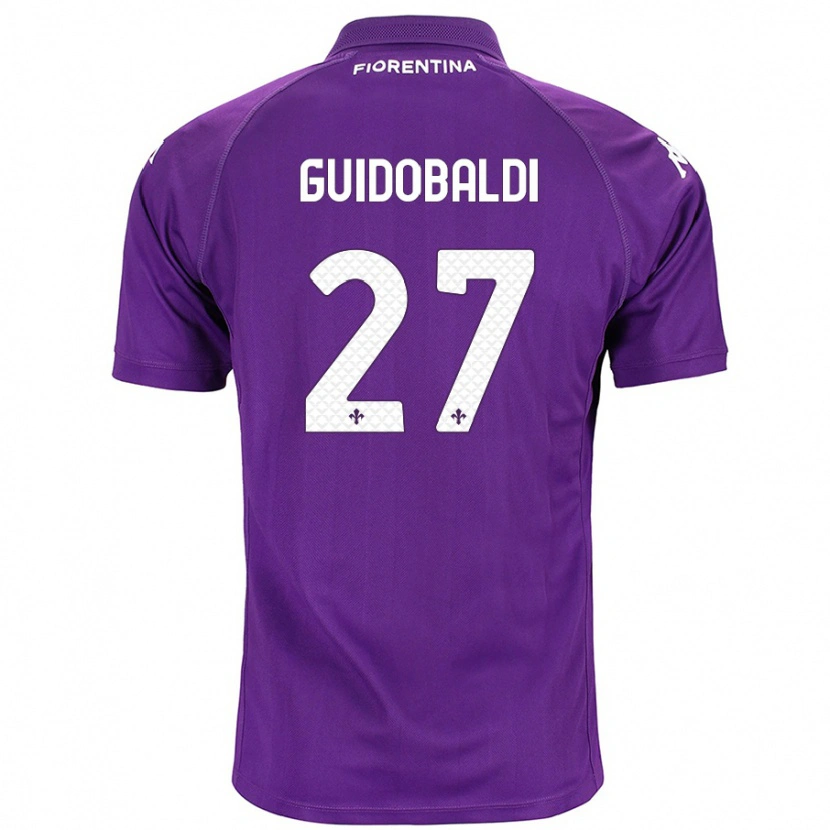 Danxen Kinder Filippo Guidobaldi #27 Violett Heimtrikot Trikot 2024/25 T-Shirt Schweiz