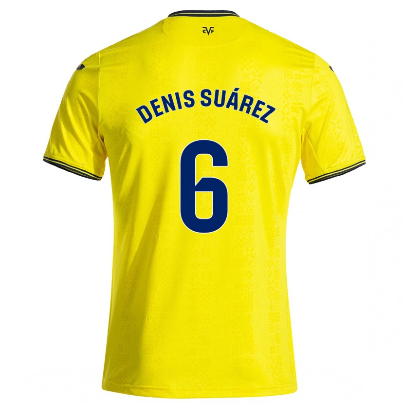 Danxen Kinder Denis Suárez #6 Gelb Schwarz Heimtrikot Trikot 2024/25 T-Shirt Schweiz