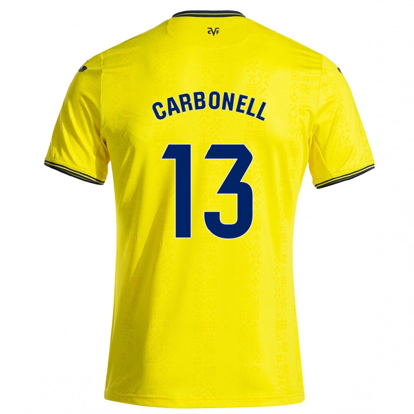 Danxen Kinder Carmen Carbonell #13 Gelb Schwarz Heimtrikot Trikot 2024/25 T-Shirt Schweiz