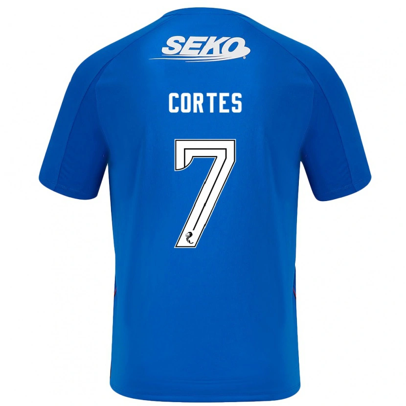 Danxen Kinder Óscar Cortés #7 Dunkelblau Heimtrikot Trikot 2024/25 T-Shirt Schweiz