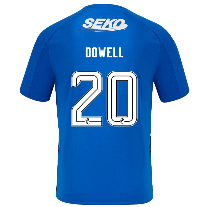 Danxen Kinder Kieran Dowell #20 Dunkelblau Heimtrikot Trikot 2024/25 T-Shirt Schweiz