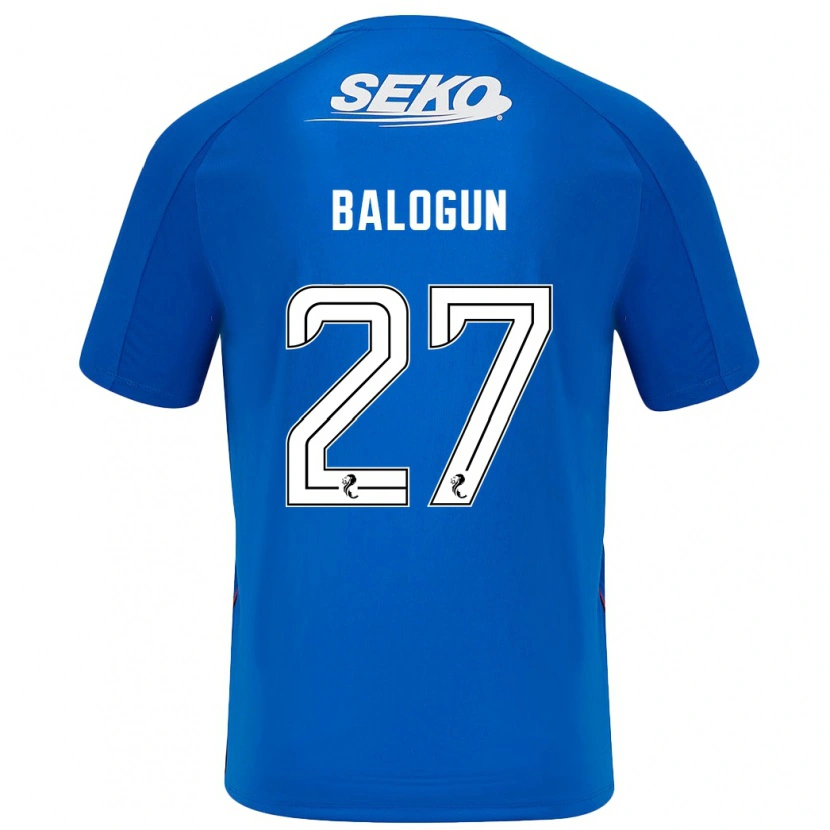 Danxen Kinder Leon Balogun #27 Dunkelblau Heimtrikot Trikot 2024/25 T-Shirt Schweiz