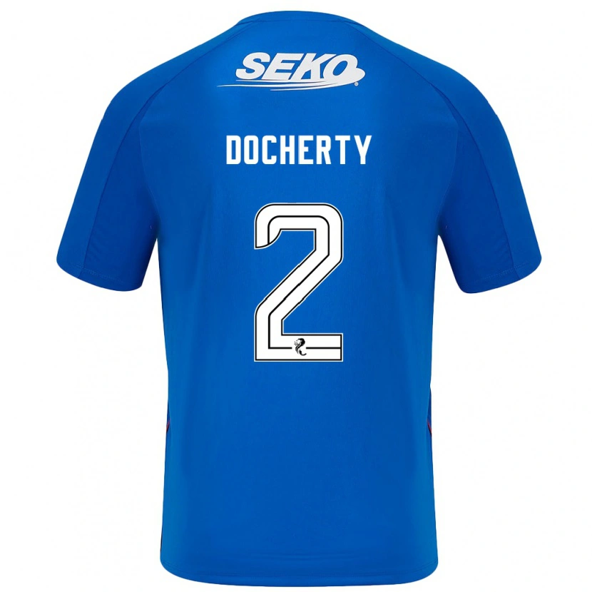 Danxen Kinder Nicola Docherty #2 Dunkelblau Heimtrikot Trikot 2024/25 T-Shirt Schweiz