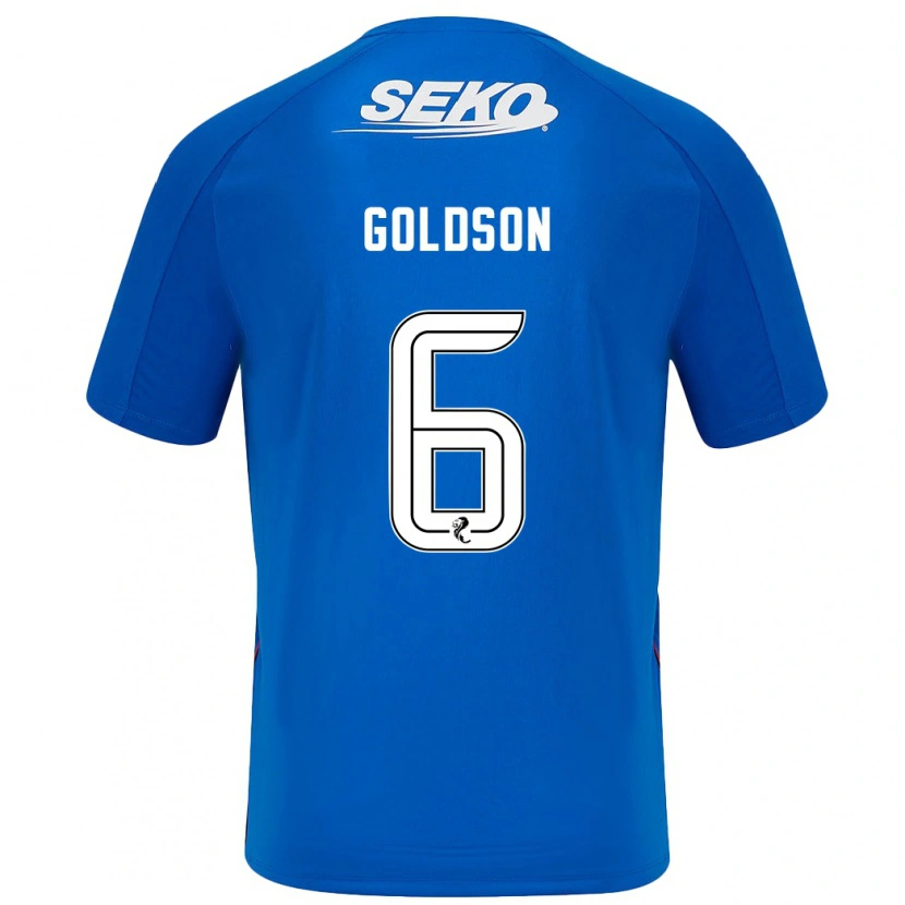 Danxen Kinder Connor Goldson #6 Dunkelblau Heimtrikot Trikot 2024/25 T-Shirt Schweiz