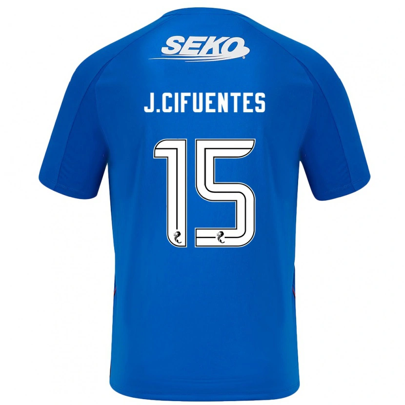 Danxen Kinder José Cifuentes #15 Dunkelblau Heimtrikot Trikot 2024/25 T-Shirt Schweiz