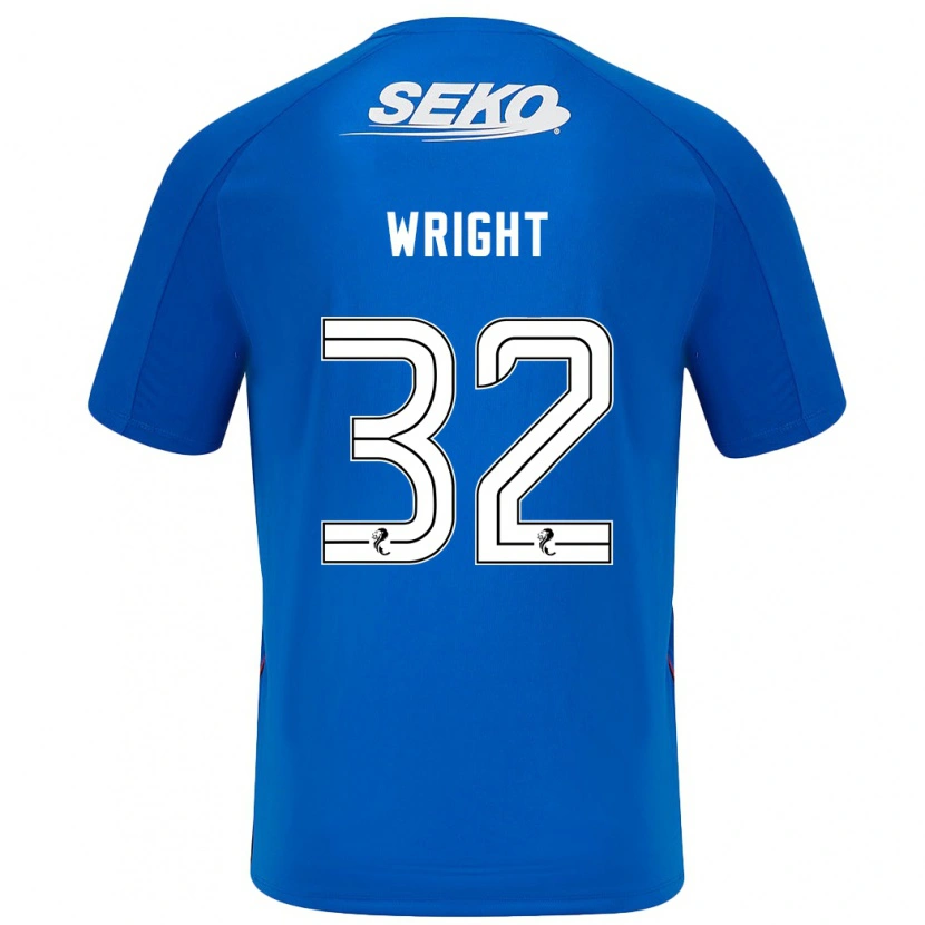 Danxen Kinder Kieran Wright #32 Dunkelblau Heimtrikot Trikot 2024/25 T-Shirt Schweiz