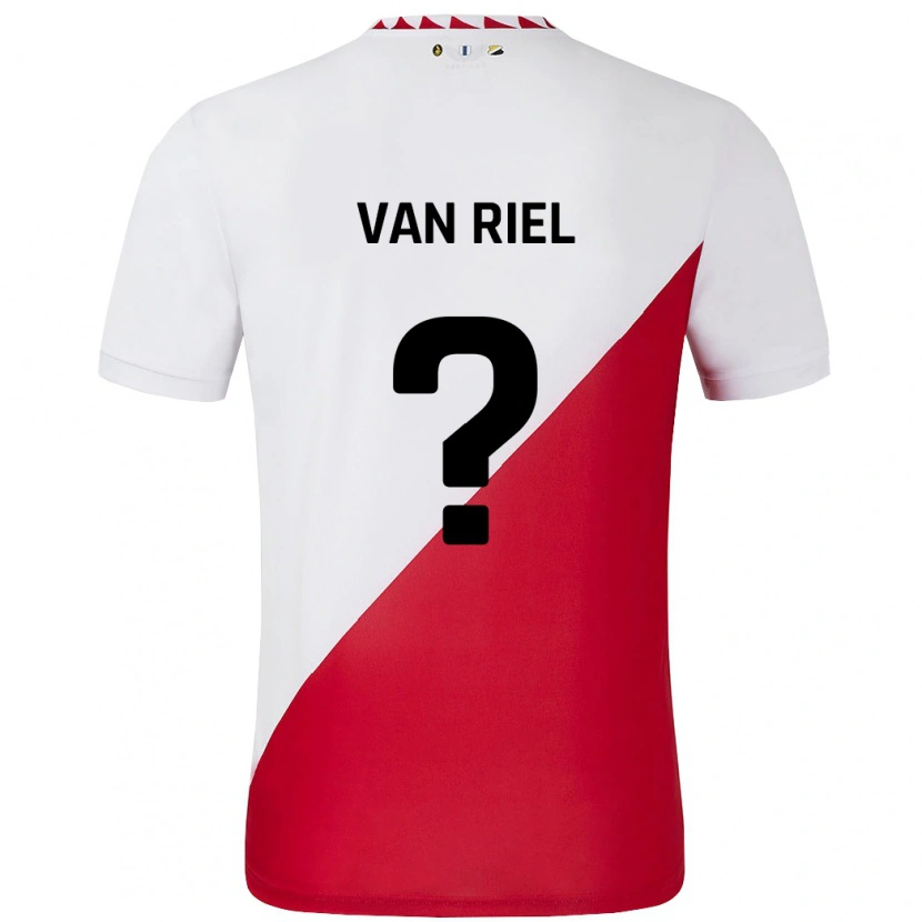 Danxen Kinder Jesper Van Riel #0 Weiß Rot Heimtrikot Trikot 2024/25 T-Shirt Schweiz