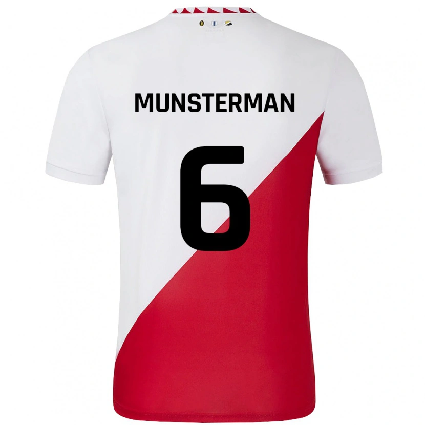 Danxen Kinder Marthe Munsterman #6 Weiß Rot Heimtrikot Trikot 2024/25 T-Shirt Schweiz