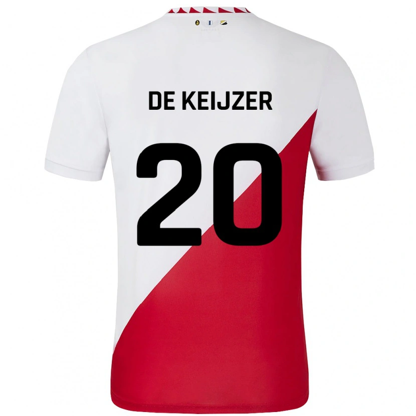 Danxen Kinder Lotje De Keijzer #20 Weiß Rot Heimtrikot Trikot 2024/25 T-Shirt Schweiz