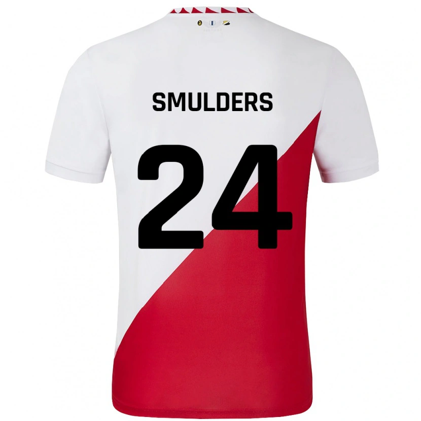 Danxen Kinder Anniek Smulders #24 Weiß Rot Heimtrikot Trikot 2024/25 T-Shirt Schweiz