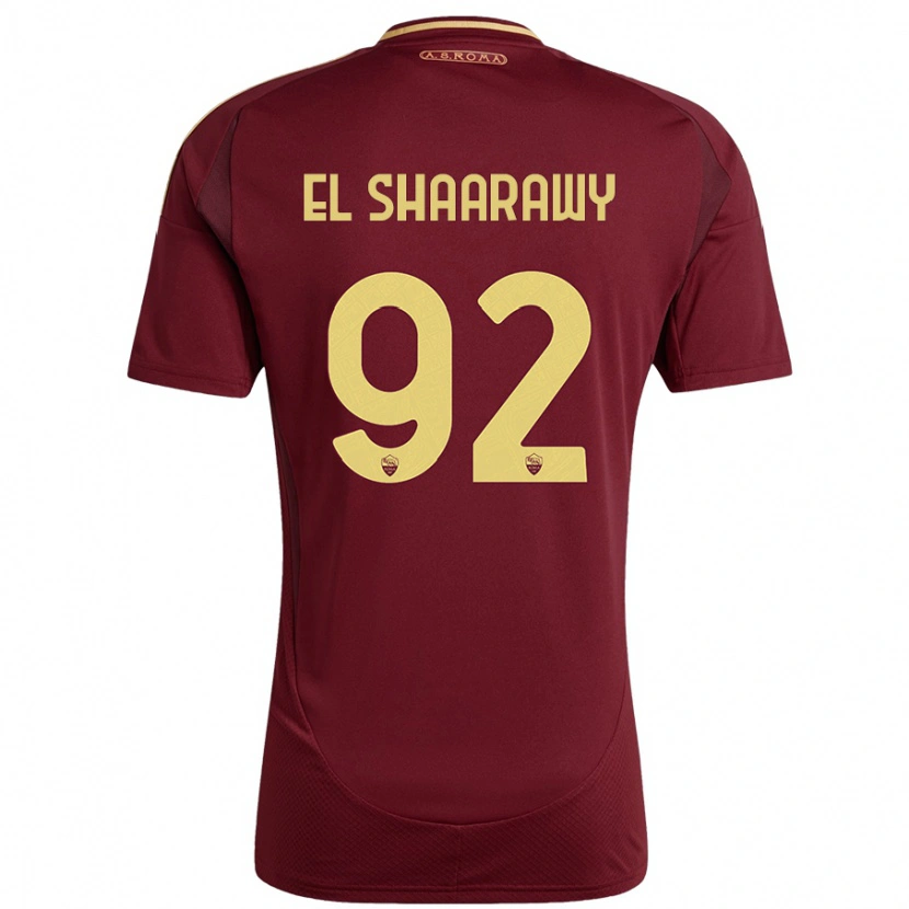 Danxen Kinder Stephan El Shaarawy #92 Rot Braun Gold Heimtrikot Trikot 2024/25 T-Shirt Schweiz