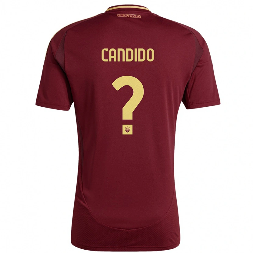 Danxen Kinder Gabriele Candido #0 Rot Braun Gold Heimtrikot Trikot 2024/25 T-Shirt Schweiz