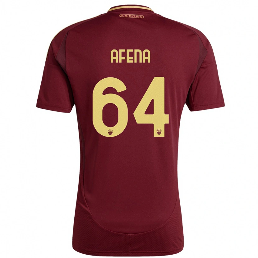 Danxen Kinder Felix Afena-Gyan #64 Rot Braun Gold Heimtrikot Trikot 2024/25 T-Shirt Schweiz