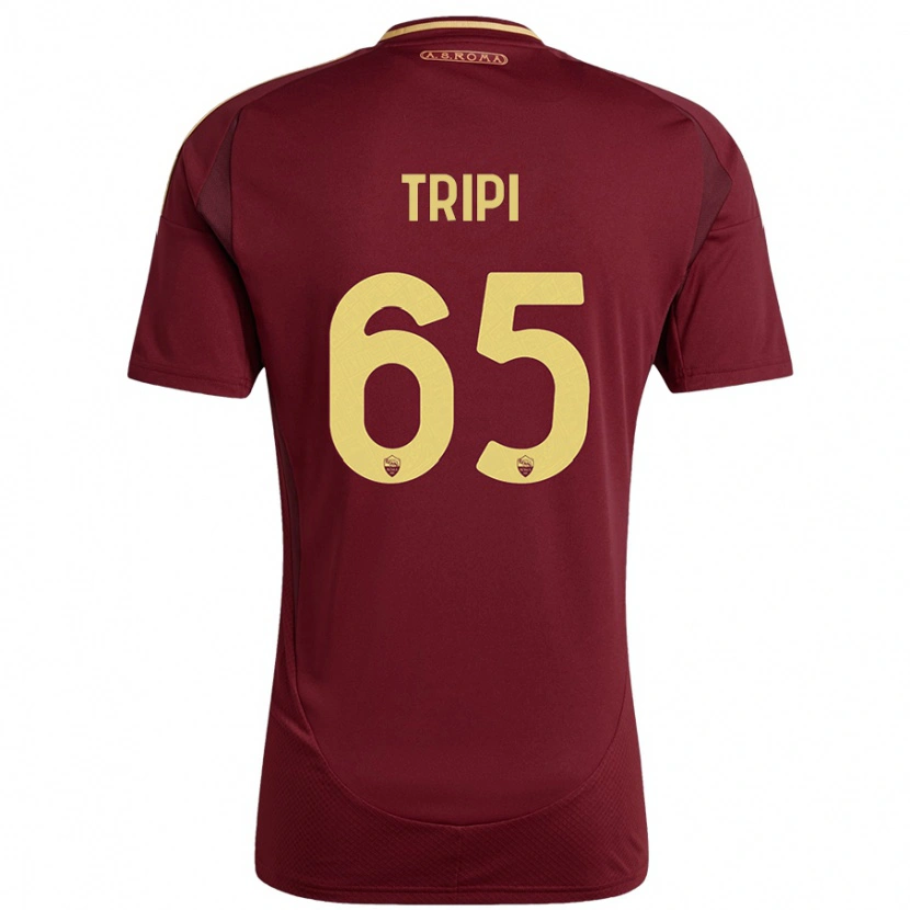 Danxen Kinder Filippo Tripi #65 Rot Braun Gold Heimtrikot Trikot 2024/25 T-Shirt Schweiz