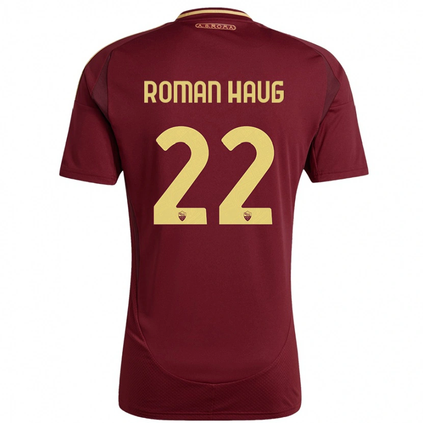 Danxen Kinder Sophie Roman Haug #22 Rot Braun Gold Heimtrikot Trikot 2024/25 T-Shirt Schweiz