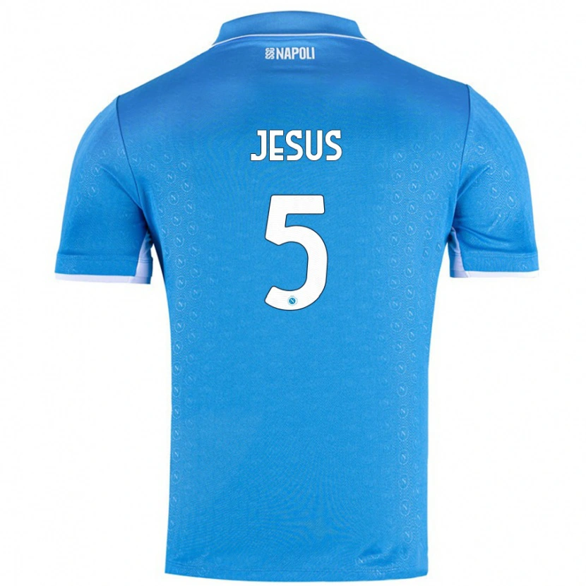 Danxen Kinder Juan Jesus #5 Himmelblau Heimtrikot Trikot 2024/25 T-Shirt Schweiz