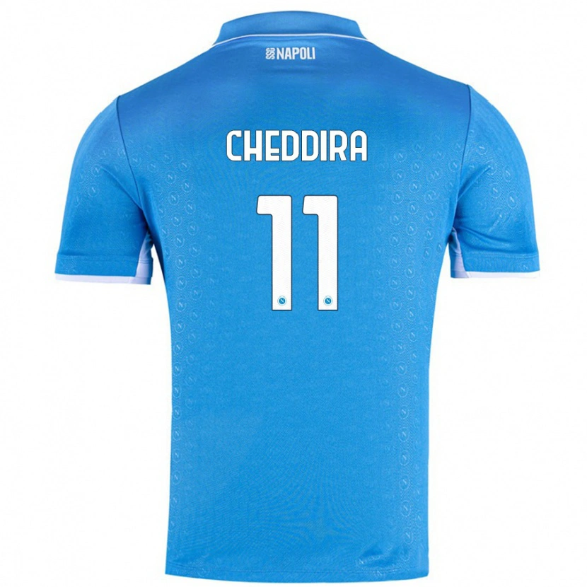 Danxen Kinder Walid Cheddira #11 Himmelblau Heimtrikot Trikot 2024/25 T-Shirt Schweiz