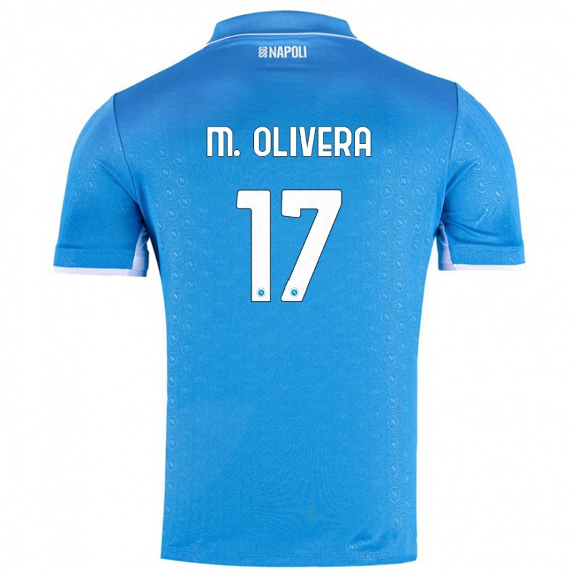 Danxen Kinder Mathías Olivera #17 Himmelblau Heimtrikot Trikot 2024/25 T-Shirt Schweiz