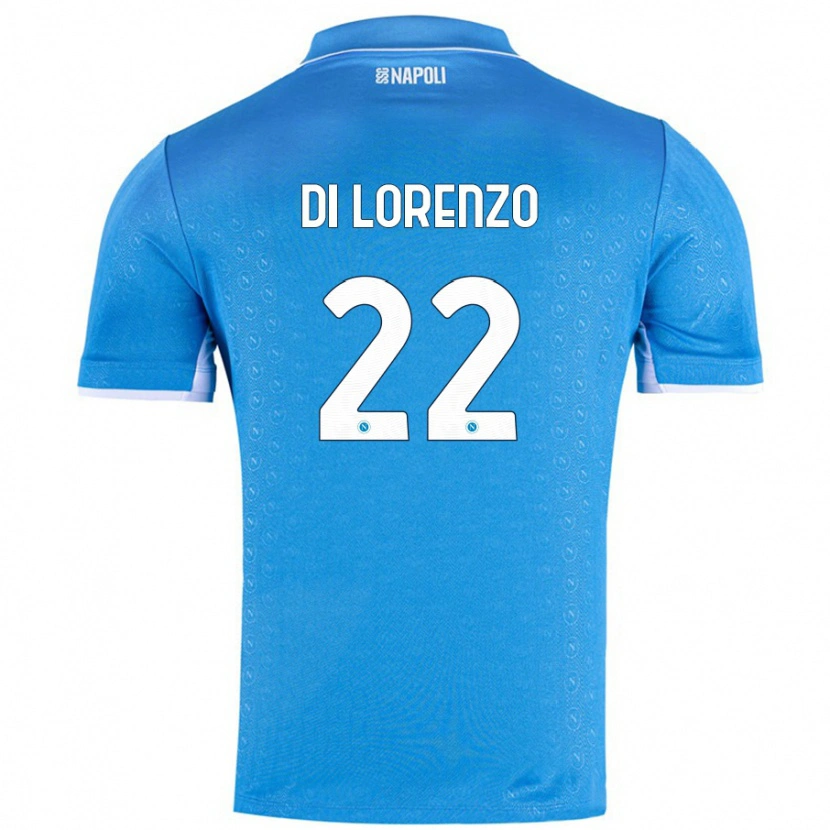 Danxen Kinder Giovanni Di Lorenzo #22 Himmelblau Heimtrikot Trikot 2024/25 T-Shirt Schweiz