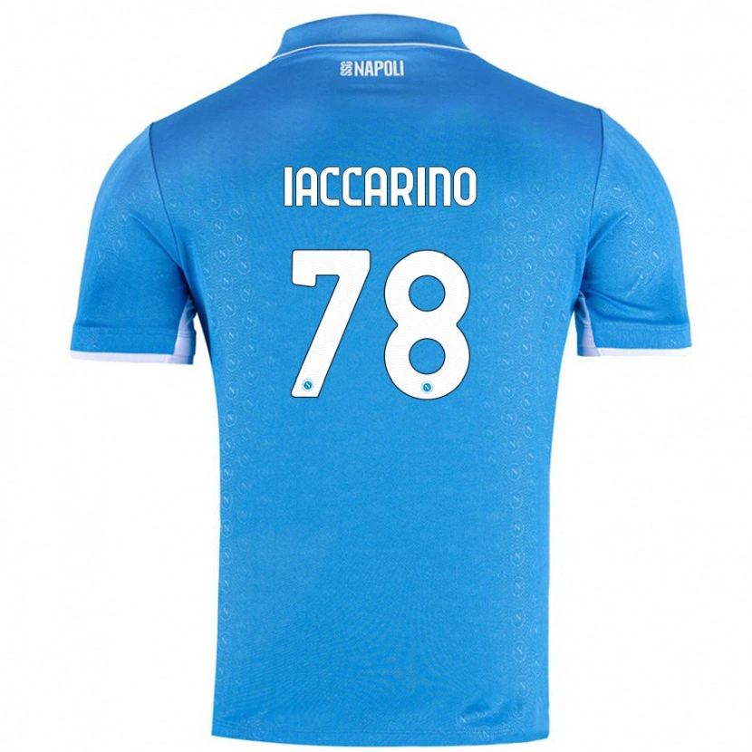 Danxen Kinder Gennaro Iaccarino #78 Himmelblau Heimtrikot Trikot 2024/25 T-Shirt Schweiz