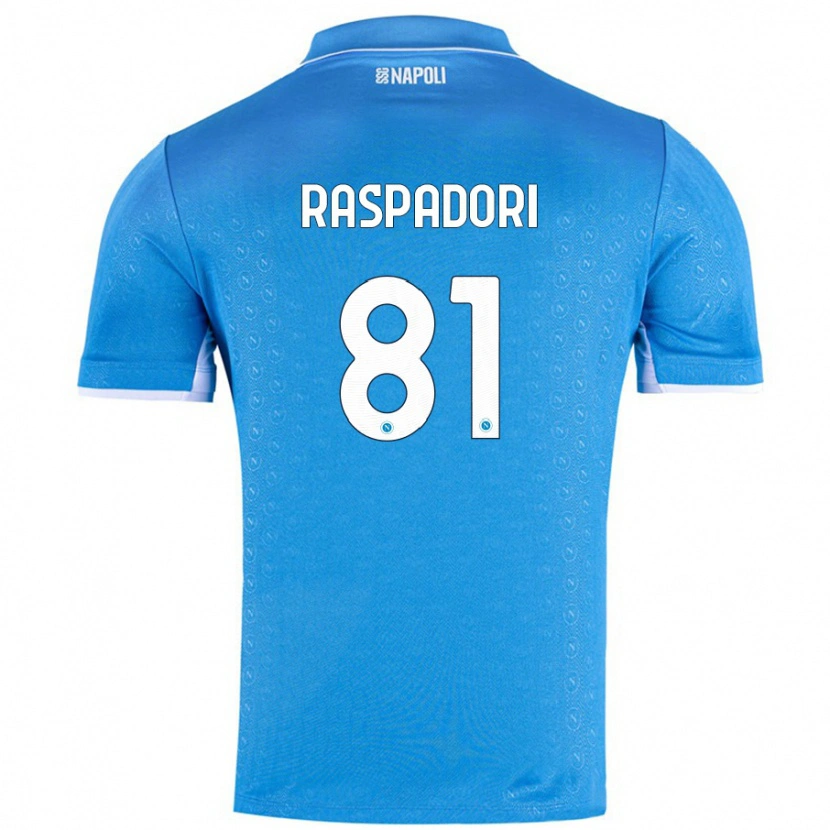 Danxen Kinder Giacomo Raspadori #81 Himmelblau Heimtrikot Trikot 2024/25 T-Shirt Schweiz