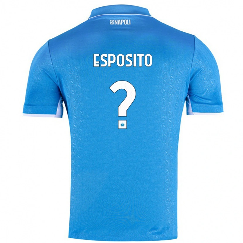 Danxen Kinder Mattia Esposito #0 Himmelblau Heimtrikot Trikot 2024/25 T-Shirt Schweiz