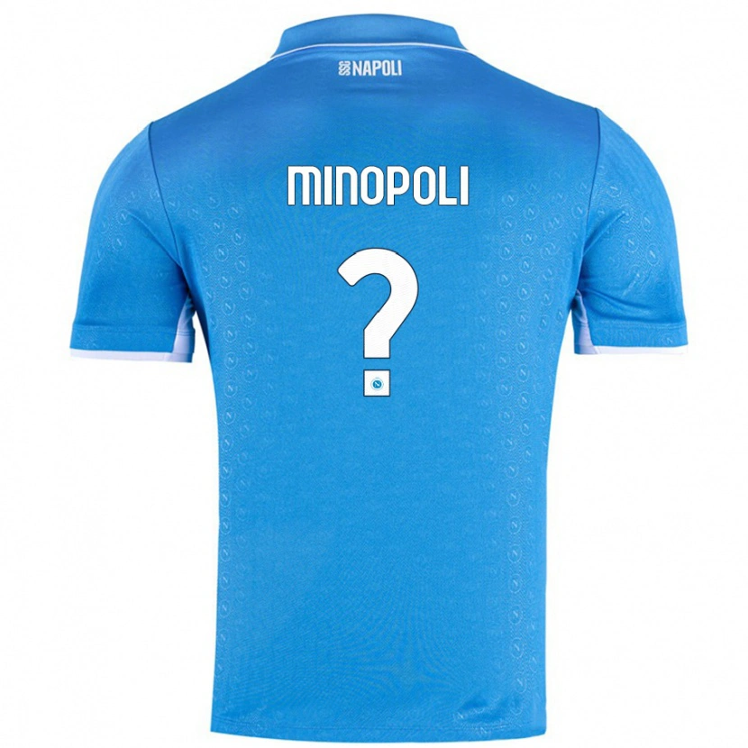 Danxen Kinder Francesco Minopoli #0 Himmelblau Heimtrikot Trikot 2024/25 T-Shirt Schweiz