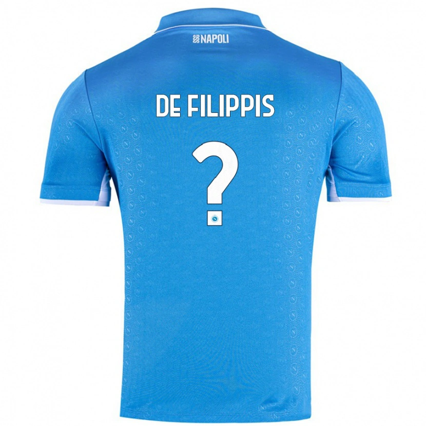 Danxen Kinder Antonio De Filippis #0 Himmelblau Heimtrikot Trikot 2024/25 T-Shirt Schweiz