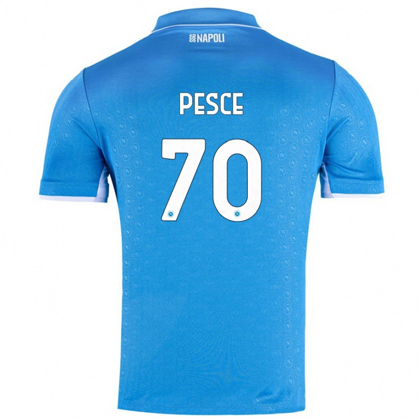 Danxen Kinder Antonio Pesce #70 Himmelblau Heimtrikot Trikot 2024/25 T-Shirt Schweiz