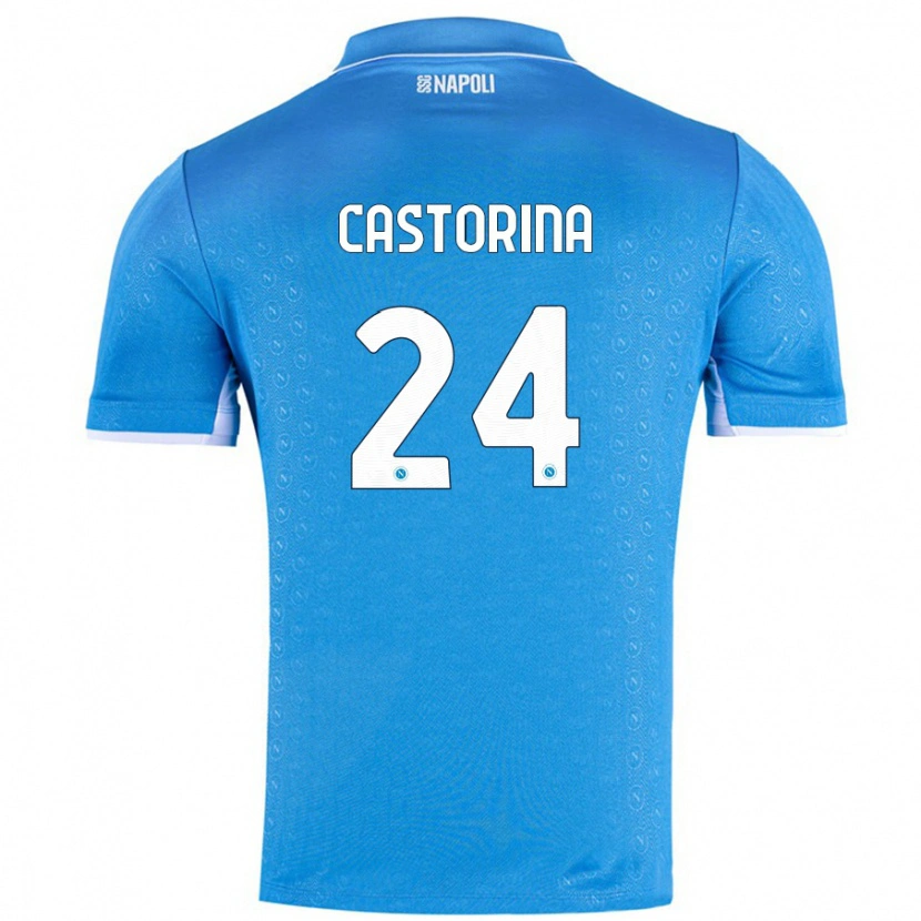 Danxen Kinder Alessandro Castorina #24 Himmelblau Heimtrikot Trikot 2024/25 T-Shirt Schweiz