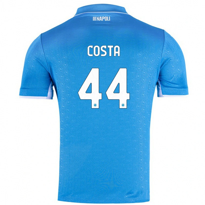 Danxen Kinder Filippo Costa #44 Himmelblau Heimtrikot Trikot 2024/25 T-Shirt Schweiz