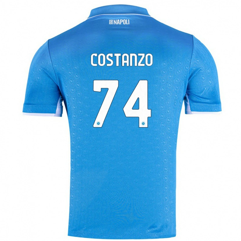 Danxen Kinder Davide Costanzo #74 Himmelblau Heimtrikot Trikot 2024/25 T-Shirt Schweiz