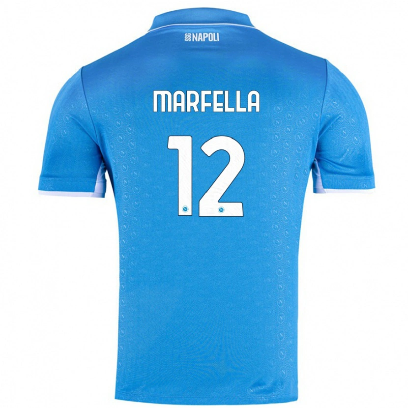 Danxen Kinder Davide Marfella #12 Himmelblau Heimtrikot Trikot 2024/25 T-Shirt Schweiz